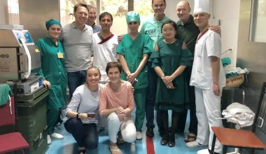 Das Team beim OP-Einsatz 2018